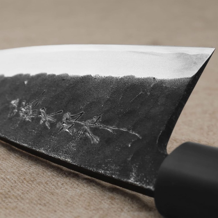 Tojiro Black Hammered Shirogami#2 Japoński Nóż Deba 15cm