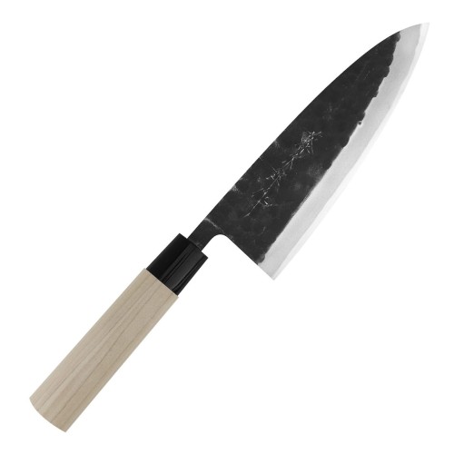 Tojiro Black Hammered Shirogami#2 Japoński Nóż Deba 18cm