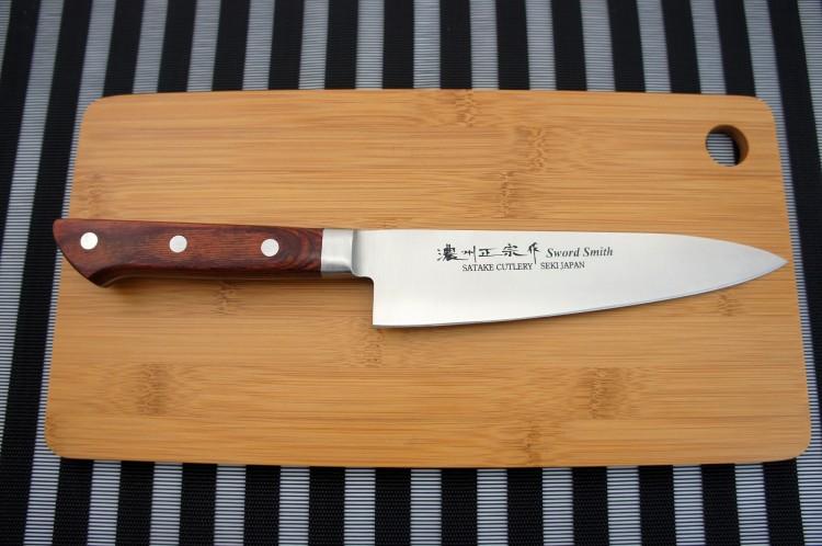 Satake Kotori Japoński Ostry Nóż Kuchenny Szefa Kuchni 56-58 HRC 18cm