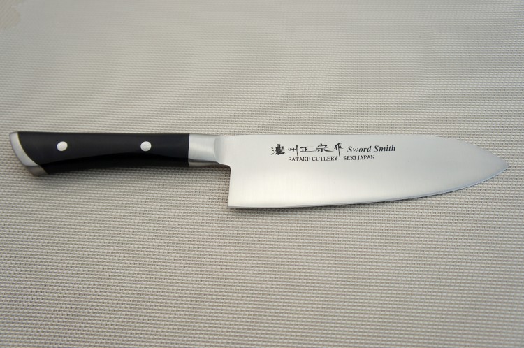 Satake Hiroki Japoński Ostry Nóż Kuchenny Santoku Do Warzyw 56 HRC 17cm