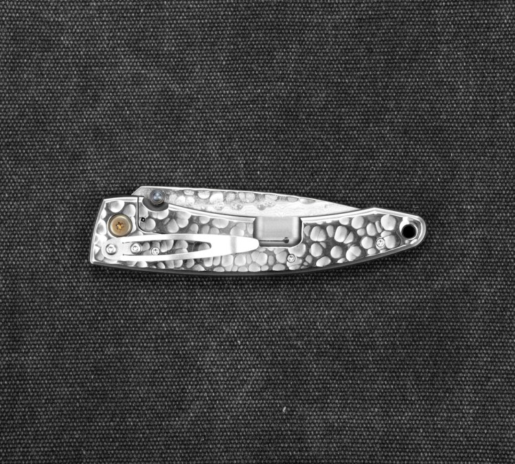 Mcusta Forge Młotkowany Damascus Japoński Nóż Składany 8cm