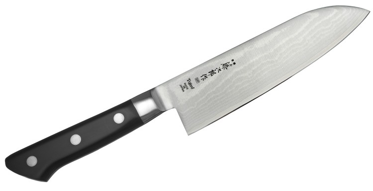 Tojiro Classic Damascus VG-10 Japoński Nóż Kuchenny Santoku Do Warzyw 17cm