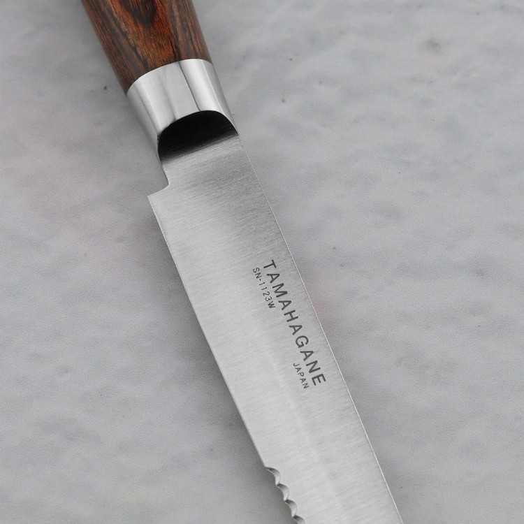 Tamahagane SAN Brown VG-5 Japoński Nóż Do Steków 12,5cm