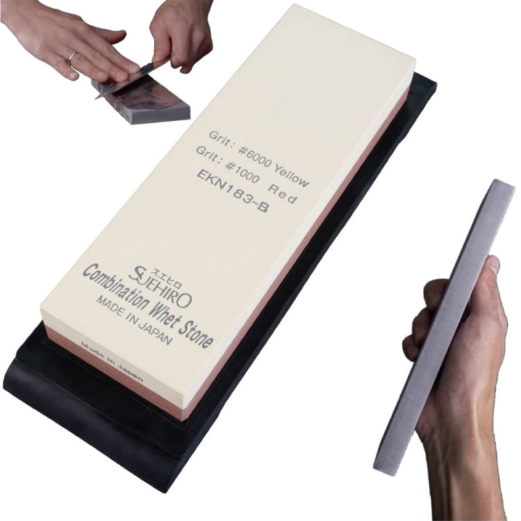 Suehiro Japoński Dwustronny Kamień Ceramiczny 6000/1000 Do Ostrzenia Noży