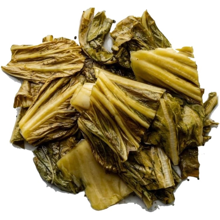 Tajskie Piklowane Kwaśne Liście Musztardowe w Solance 350g PIGEON BRAND