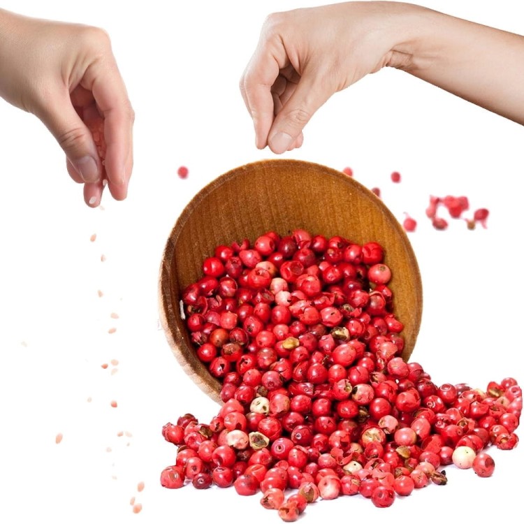 Pieprz Czerwony w Ziarnie Suszony Ziarnisty Aromatyczny Intensywny 25g SKWORCU