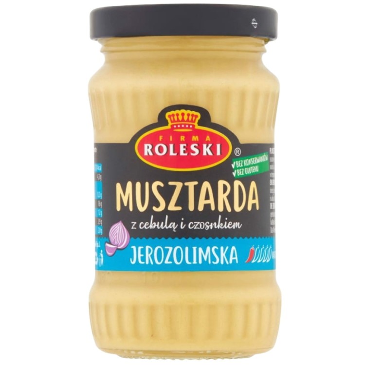 Musztarda Jerozolimska z Czosnkiem i Cebulą ŁAGODNA 175g ROLESKI
