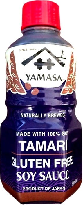 Japoński Bezglutenowy Sos Sojowy TAMARI 100% Soja GLUTEN FREE 500ml YAMASA