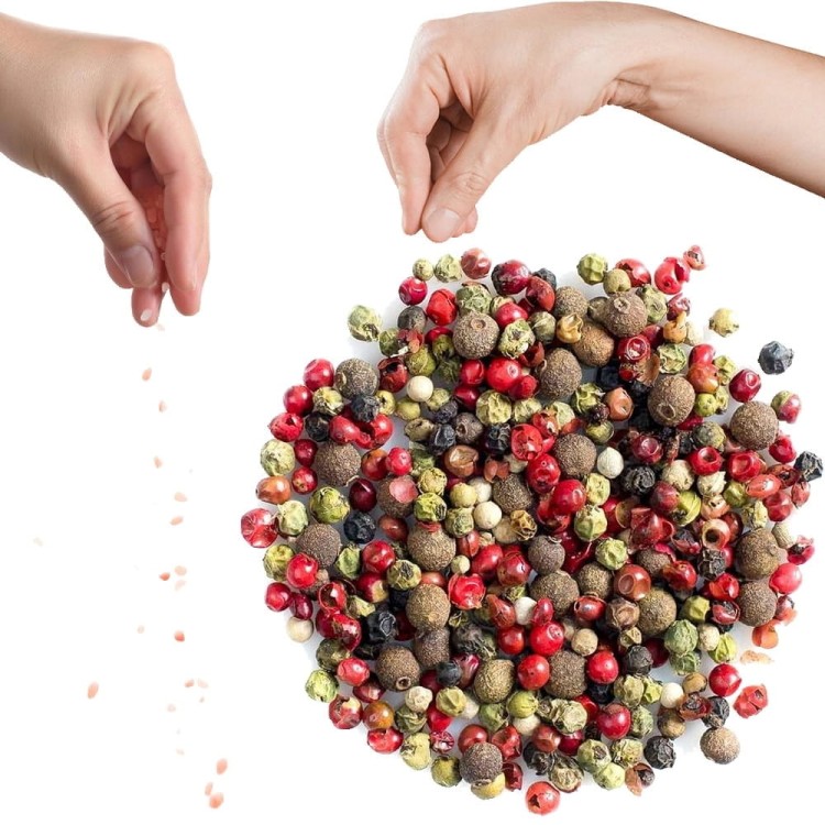 Pieprz Kolorowy w Ziarnie Ziarnisty Ziarno Kolorowego Pieprzu 75g SKWORCU