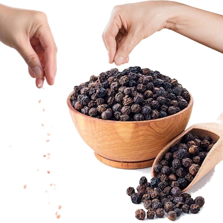 Pieprz Czarny w Ziarnie Ziarnisty Ziarno Pieprzu Czarnego Aromatyczny 50g SKWORCU