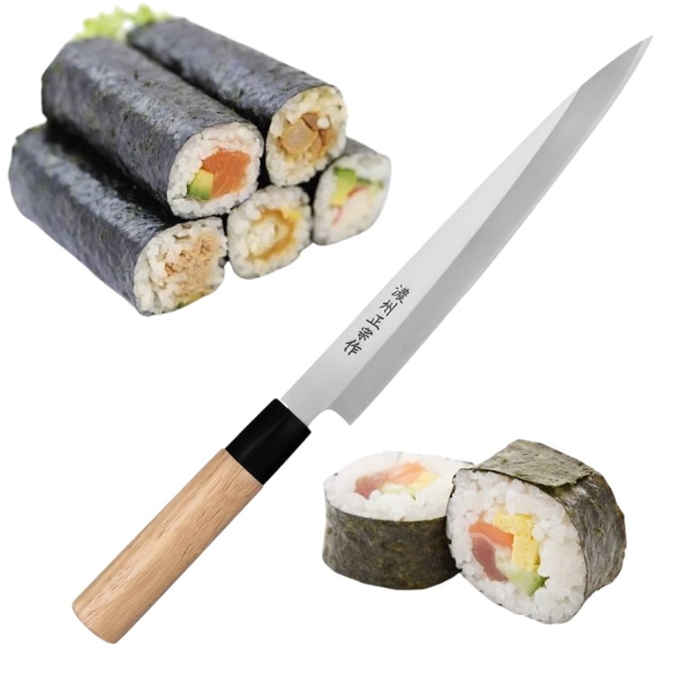 Satake Megumi 420J2 Japoński Nóż Kuchenny Yanagi-Sashimi Do Sushi 21cm