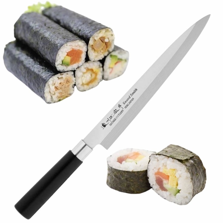 Satake Saku Japoński Ostry Nóż Kuchenny Sashimi Yanagiba Do Sushi 21cm