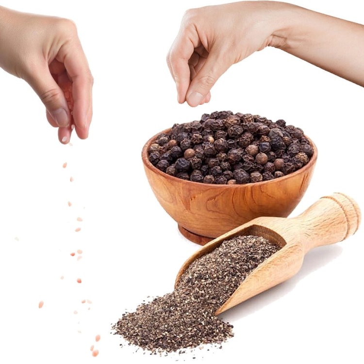 Pieprz Czarny w Proszku Świeżo Mielony Aromatyczny Intensywny 50g SKWORCU