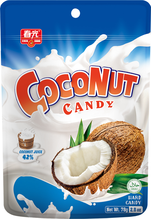 Cukierki Kokosowe Egzotyczne Kremowe o Smaku Kokosa 78g CHUN GUANG