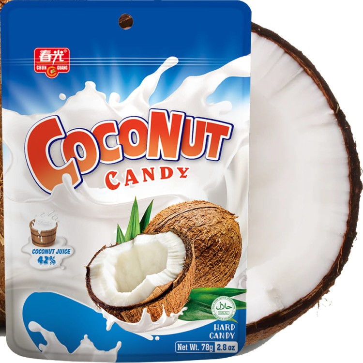 Cukierki Kokosowe Egzotyczne Kremowe o Smaku Kokosa 78g CHUN GUANG