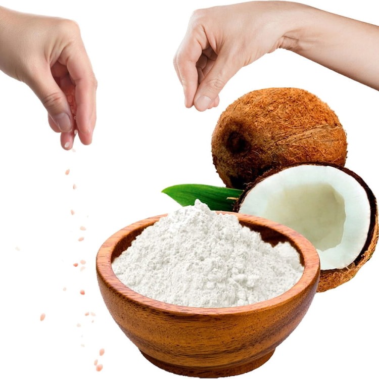 Mąka Kokosowa Naturalna Jakość Zdrowa Mąka z Kokosów Naturalny Błonnik 250g SKWORCU