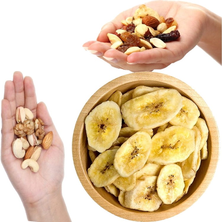 Chipsy Plasterki Bananowe Naturalne Suszone Przekąska Suszony Banan 200g SKWORCU