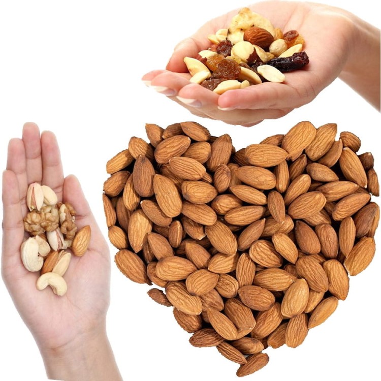 Migdały Kalifornijskie Całe Duże Świeże Naturalne Zdrowa Przekąska 150g SKWORCU