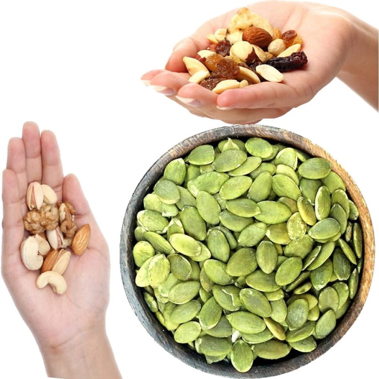 Pestki Dyni Łuskane Dynia Do Sałatek i Zupy Naturalna Zdrowa Przekąska 200g SKWORCU