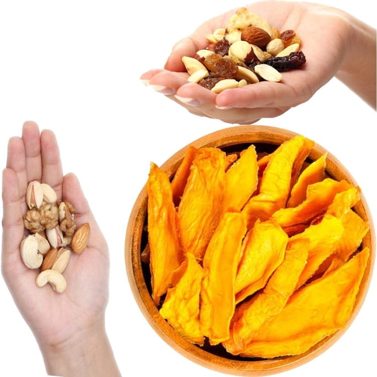 Suszone Mango Owoce Plasterki Paski Krojone Naturalna Zdrowa Przekąska 100g SKWORCU