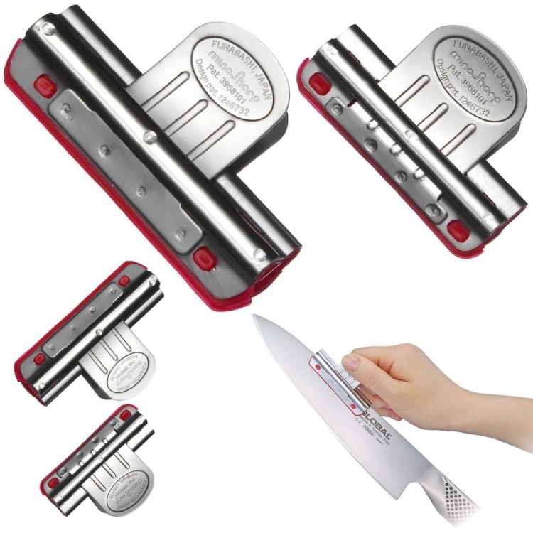 Global MinoSharp Japońskie Klipsy Do Ostrzenia Noży Ułatwiające 2 Sztuki