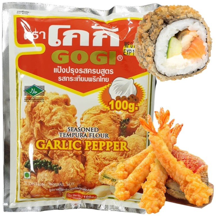 Mąka Panierka Tempura Do Kurczaka Jak z KFC Czosnkiem i Pieprzem 100g GOGI