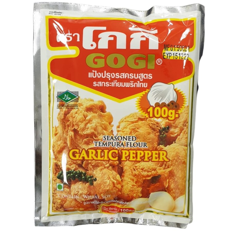 Mąka Panierka Tempura Do Kurczaka Jak z KFC Czosnkiem i Pieprzem 100g GOGI