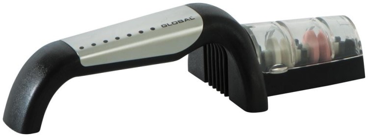 Global Japońska Ceramiczna Ostrzałka Wodna Do Ostrzenia Noży Stalowo-Czarna G-91/SB