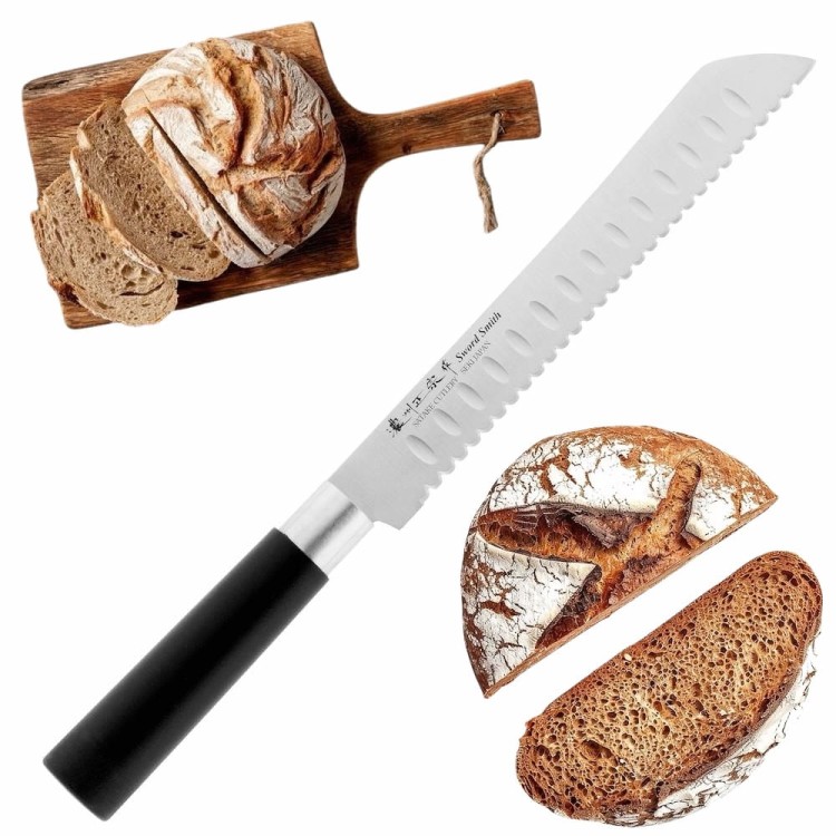 Satake Saku Japoński Ostry Nóż Kuchenny Do Pieczywa Chleba Bułek 56HRC 20cm