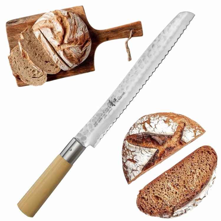 Nagomi Shiro Japoński Nóż Do Pieczywa 23cm