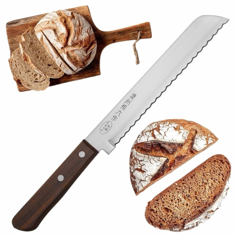 Satake Tomoko 420J2 Japoński Nóż Kuchenny Do Pieczywa Bułek Chleba 20cm