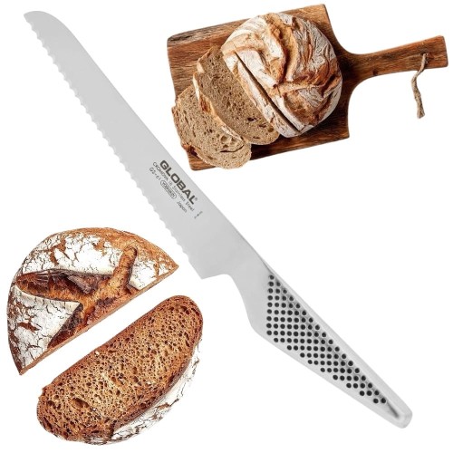 Global Japoński Nóż Kuchenny Do Pieczywa Bułek i Kanapek 56-58 HRC 16cm GS-61
