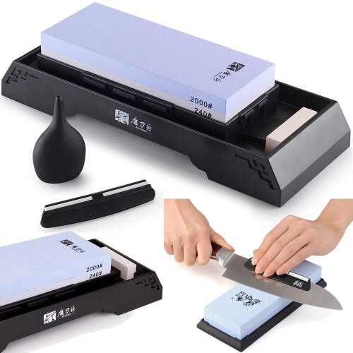 Ostrzałka Kamienna Kamień Do Ostrzenia Noży (240/2000) TG8224 TAIDEA