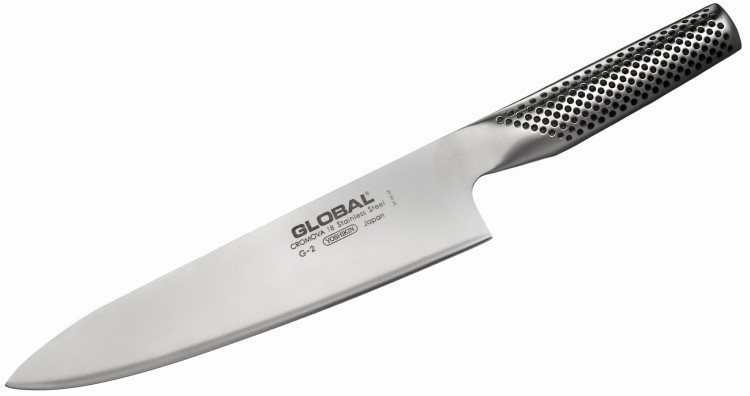 Global Japoński Komplet 5 Noży w Białym Bloku GKB52CW-SET5