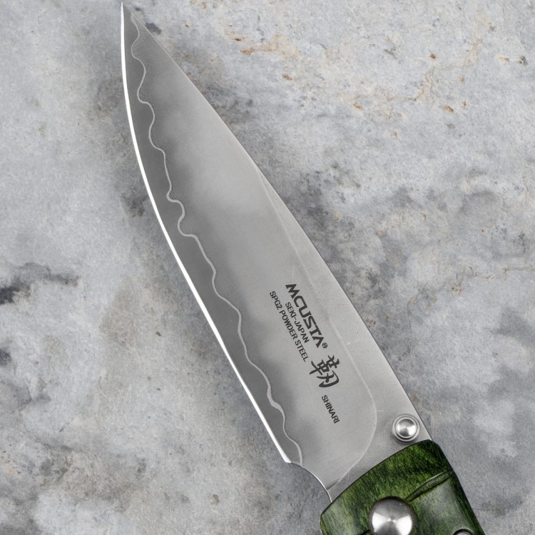 Mcusta Shinra Maxima Green SG2 Japoński Nóż Składany 9cm