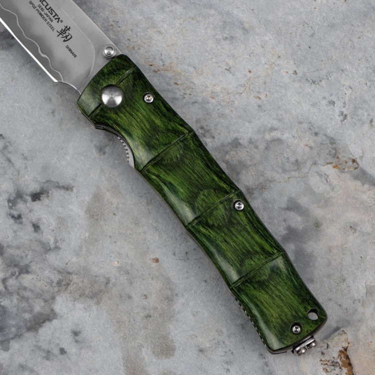 Mcusta Shinra Maxima Green SG2 Japoński Nóż Składany 9cm
