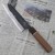 Kanetsune Shirogami#2 Damascus MATSU-ZUMI-YAKI Japoński Nóż Santoku 17cm