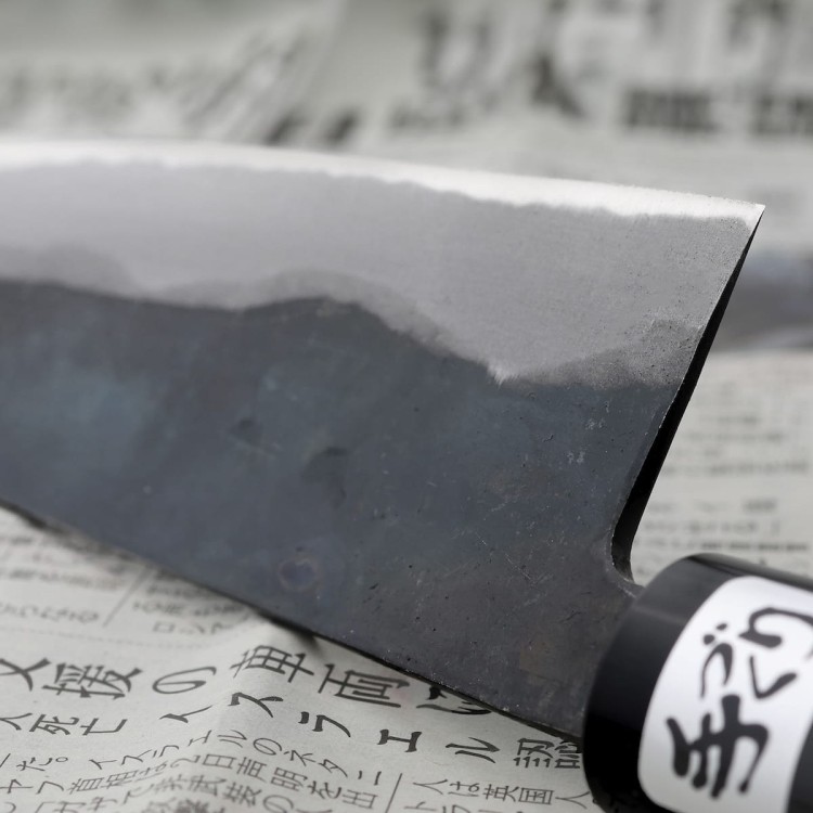 Kanetsune Aogami#2 Kurouchi Japoński Nóż Santoku 16,5cm