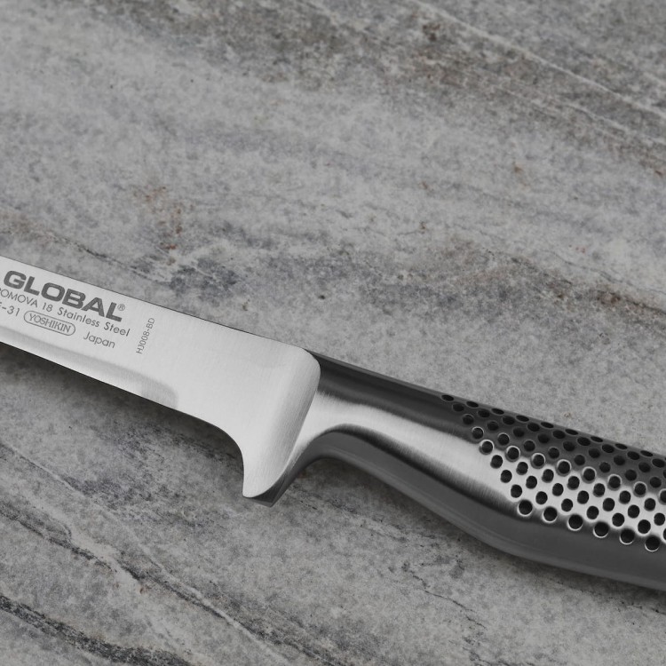 Global Japoński Nóż w Stylu Europejskim Do Trybowania 16cm GF-31