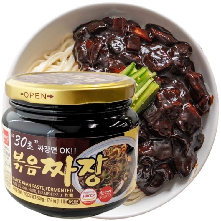 Koreańska Prażona Fermentowana Pasta z Czarnej Fasoli Chunjang 500g WANG