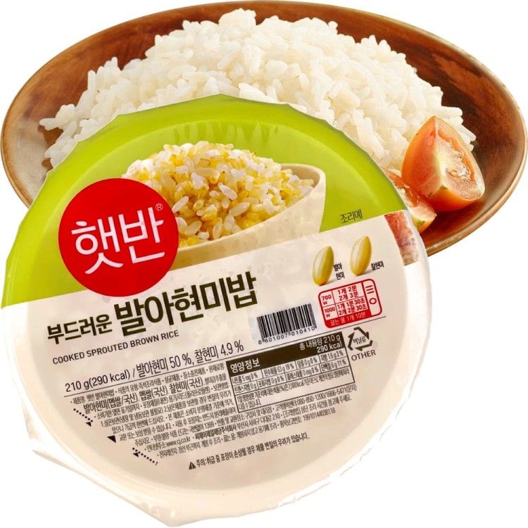 Koreański Gotowany BRĄZOWY Ryż w Miseczce HETBAN 210g CJ FOODS