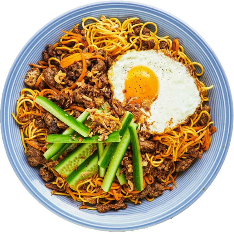 WIELOPAK Indonezyjski Makaron Zupka Stir Fry MI GORENG PEDAS Hot & Spicy Instant Noodles 5x80g INDOMIE