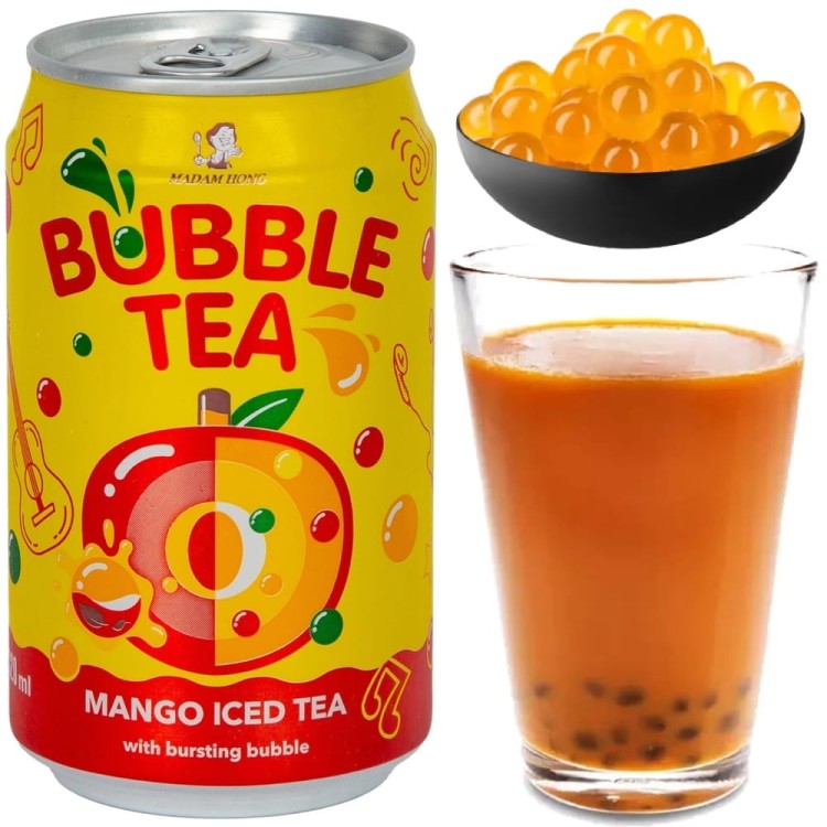Herbata Iced Tea Bąbelkowa Bubble Tea Mango 320ml MADAM HONG