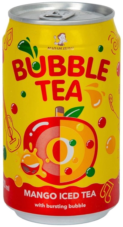 Herbata Iced Tea Bąbelkowa Bubble Tea Mango 320ml MADAM HONG