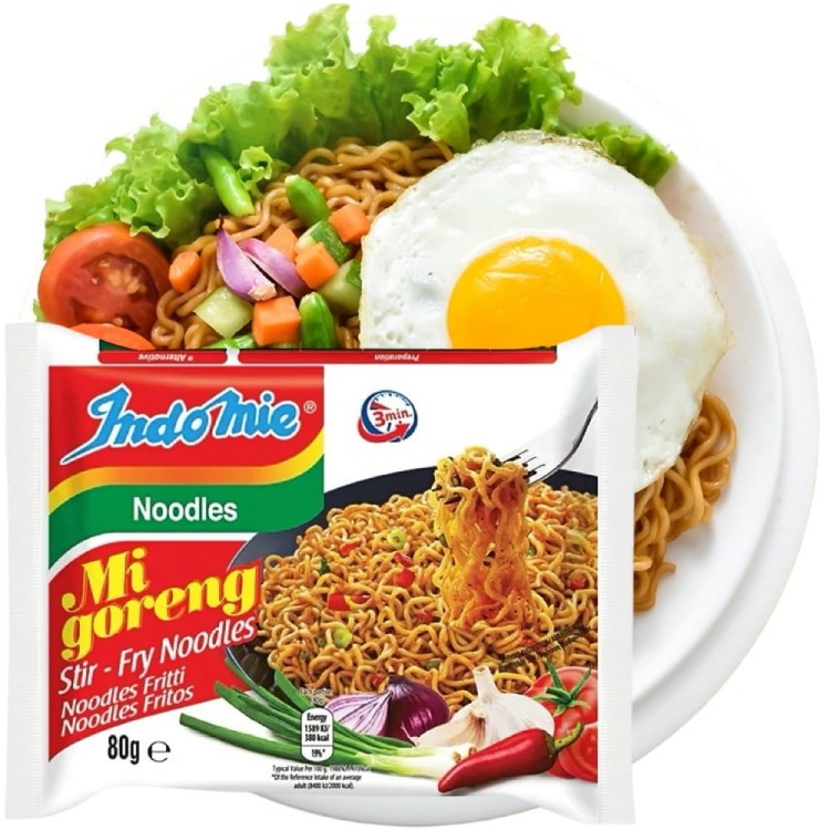 WIELOPAK Indonezyjski Makaron Zupka Stir Fry MI GORENG Instant Noodles 5x80g INDOMIE