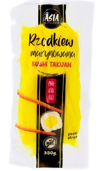 ZESTAW 2 DODATKÓW DO SUSHI Tykwa Kanpyo 100g i Rzodkiew Oshinko 350g ASIA KITCHEN