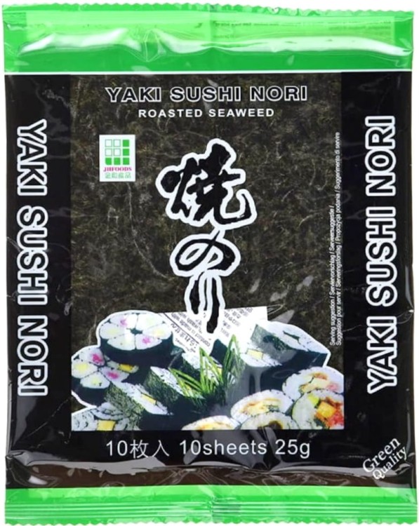ZESTAW 3 RÓŻNYCH NORI Wodorosty Algi Glony Do Sushi GOLD SILVER  i GREEN 30 Sztuk JHFOODS