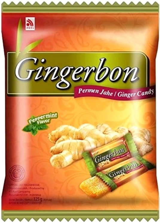 ZESTAW 4 RODZAJE Cukierki Imbirowe Original Cytryna-Mód Mango i Mięta 4x 125g GINGERBON