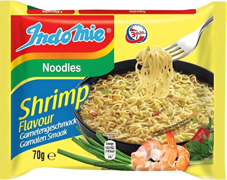 Indonezyjski Makaron Zupka KREWETKOWA Instant Shrimp Noodles Soup 70g INDOMIE