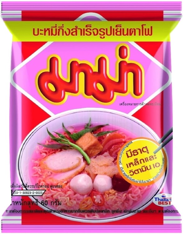 Tajska Zupka Błyskawiczna Makaron Instant o Smaku Yentafo Tofu 60g MAMA